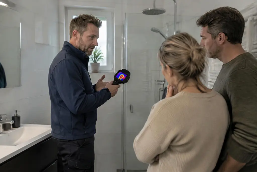 Lekdetectie Lopik – specialist legt bevindingen uit aan bewoner
